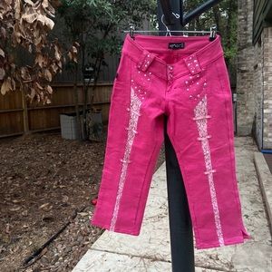 Stretch Capri Jeans